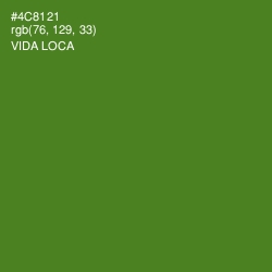 #4C8121 - Vida Loca Color Image